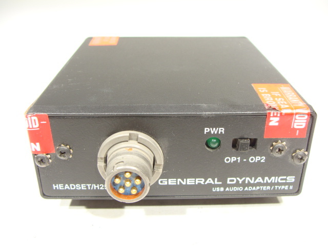 General Dynamics Military Digital Radio Transceiver USB Headset Audio Adapter!