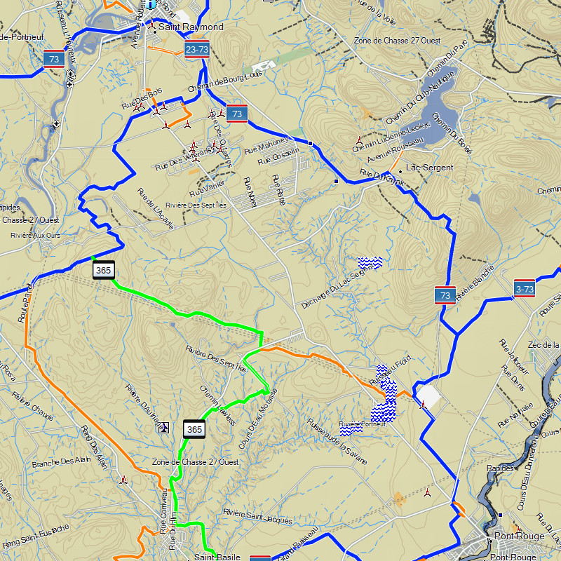 TrakMaps Snowmobile Quebec - Garmin GPS Map