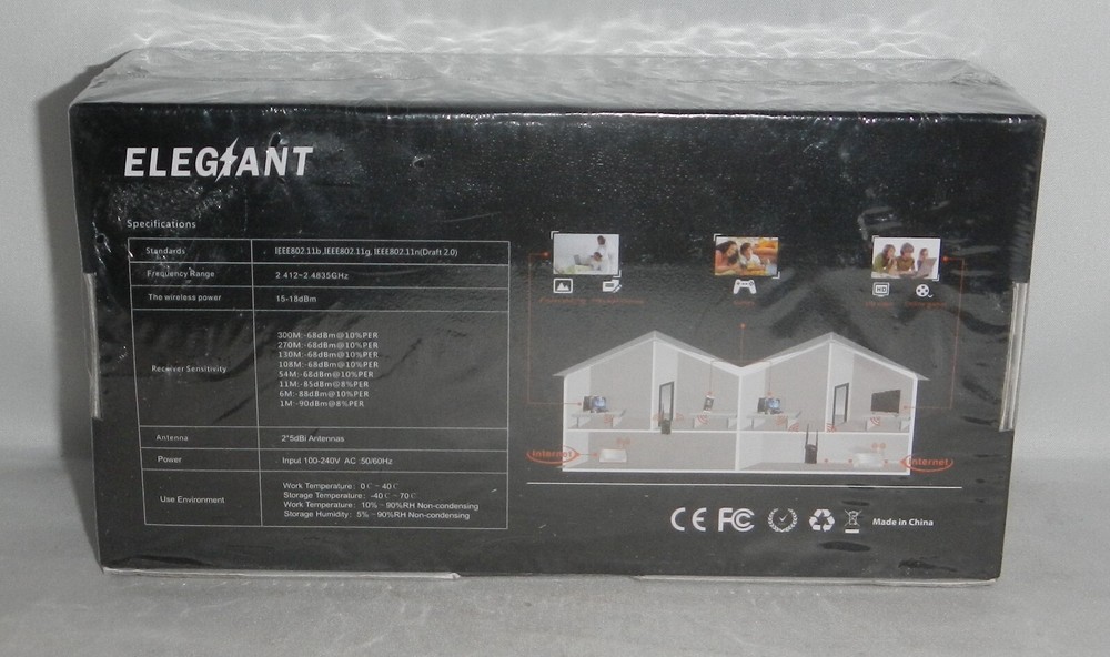 NEW Sealed Elegiant WiFi Range Extender Model WR300M
