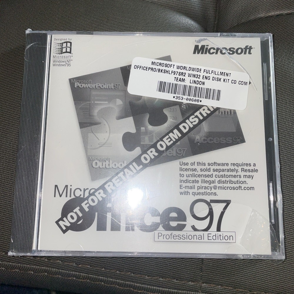 Microsoft Office 97 Standard Edition (sealed jewel case)