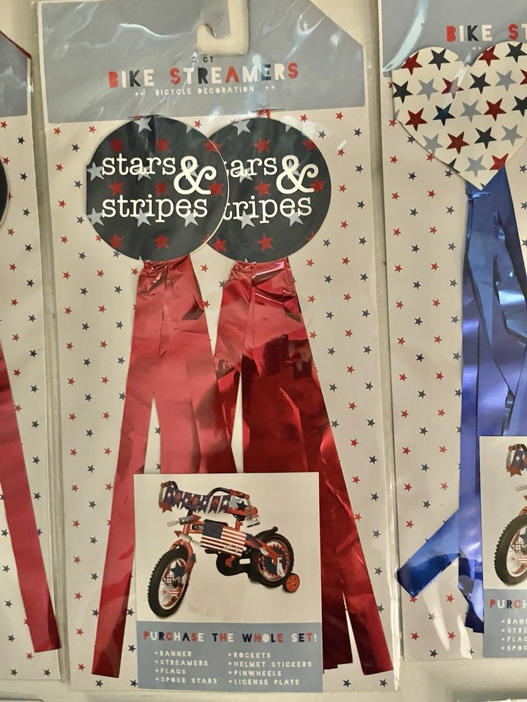 Patriotic Bicycle Streamers
