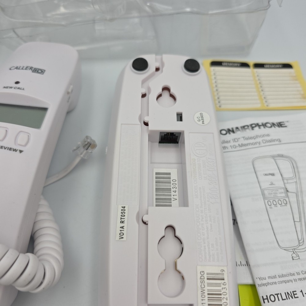 CONAIR CID110WCS Caller ID Telephone Corded Big Button Open Box