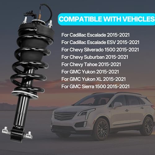 Pair Front Struts Shock Absorber Assembly w/Electric Replacement for Cadillac
