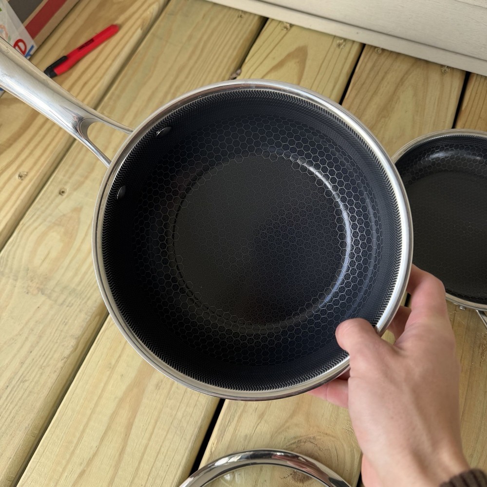 Hexclad Hybrid Cookware 8 Piece Set Preowned Great Condition