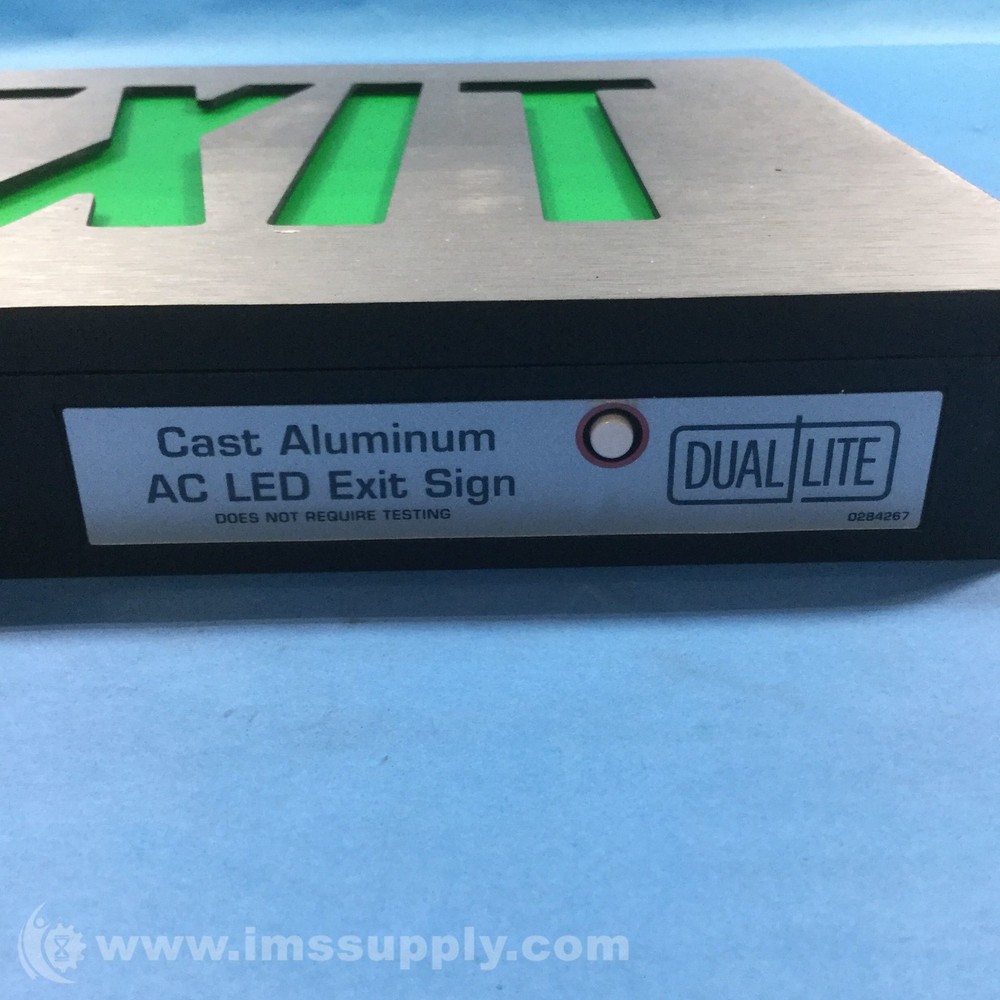 Hubbell SESGBN Cast Aluminium AC LED Exit Sign FNOB
