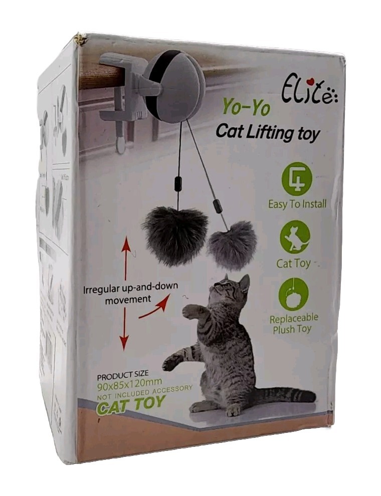 Elite YoYo Cat Lifting Toy, White