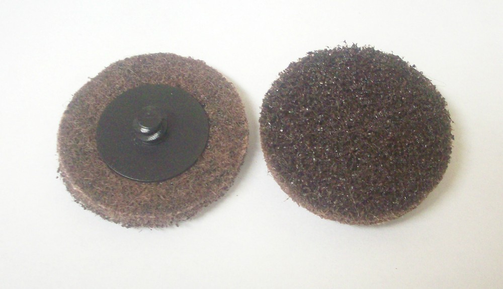 25 Pack - 2"  Surface Conditioning Discs Extra Coarse Tan Quick Change Prep Pads