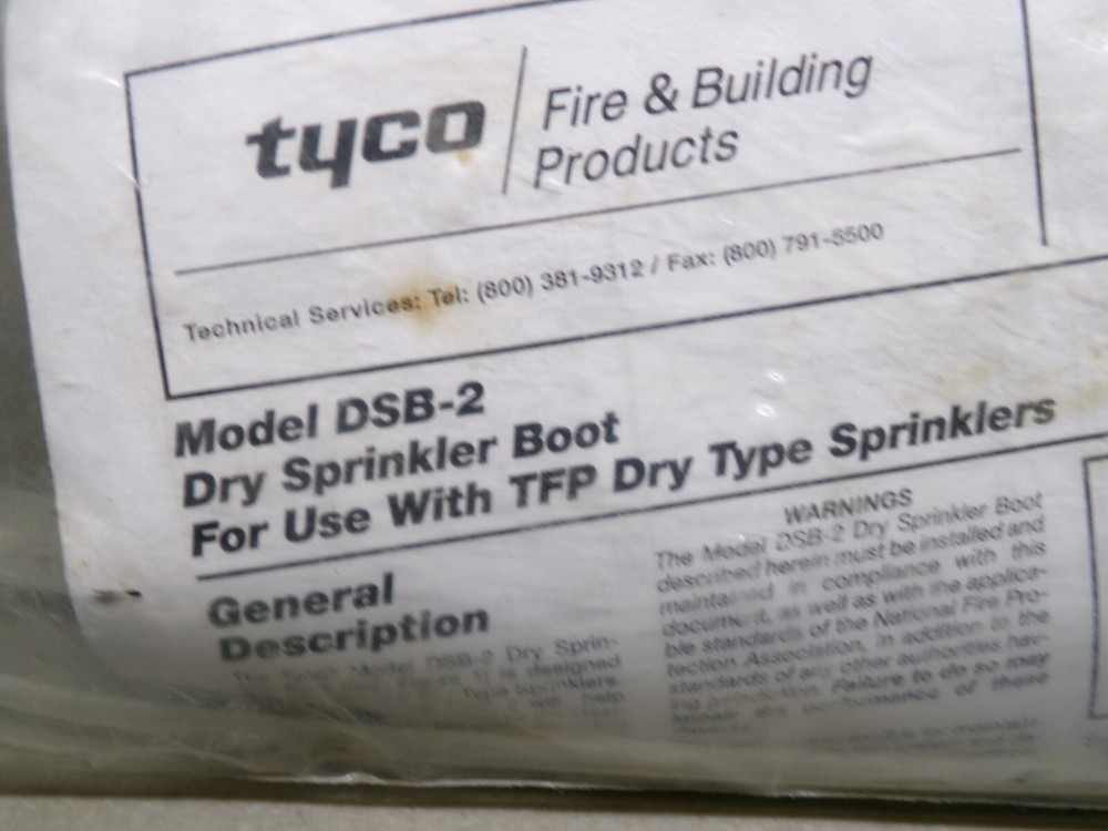TYCO #DSB-2 DRY SPRINKLER BOOT