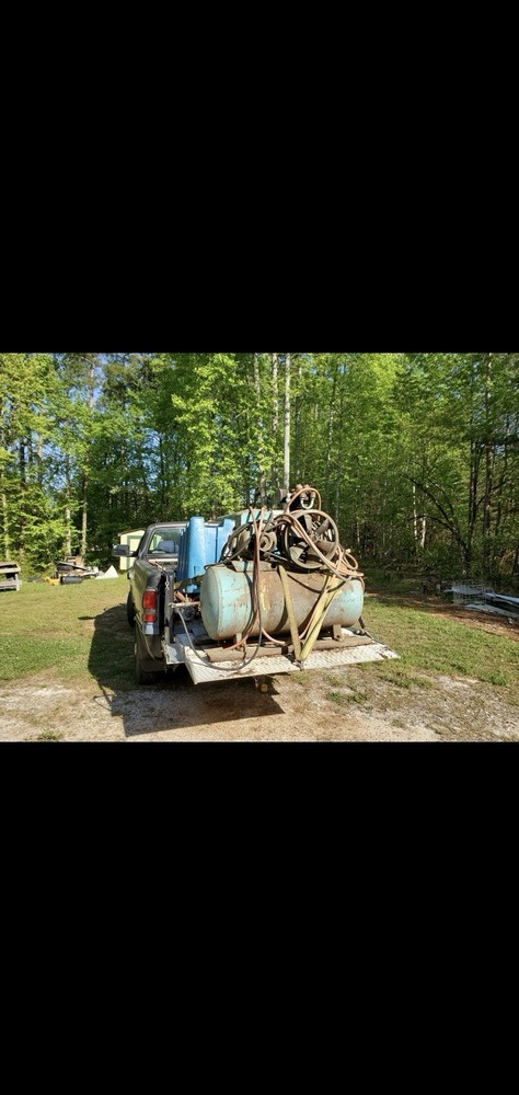 Used air compressor Industrial style 220 volt