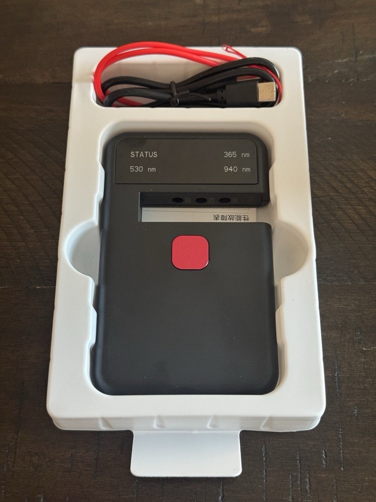 Handheld Light Transmittance Meter 750mah USB-C Rechargeable Light Meter