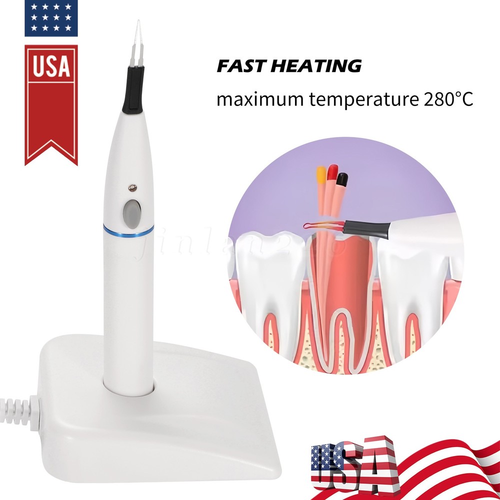 Dental Gutta Percha-points Cutter Teeth Tooth Gum Cutting Machine with 4 Tips US