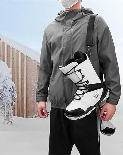 2 Pack Ski Boot Carrier Straps,Ski and Snowboard Boot Shoulder Sling Black
