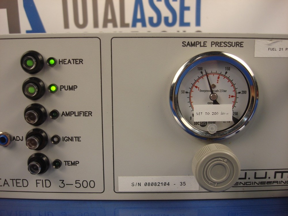 J.U.M Engineering Total Hydrocarbon Concentration Analyzer Model 3-500