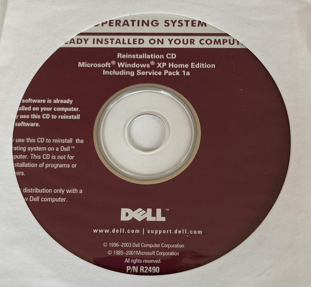 Lot of Dell Microsoft 2003 Installation System Software CDs Inspiron Windows XP