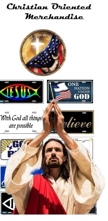 JESUS Blue Modern Script Christian License Plate