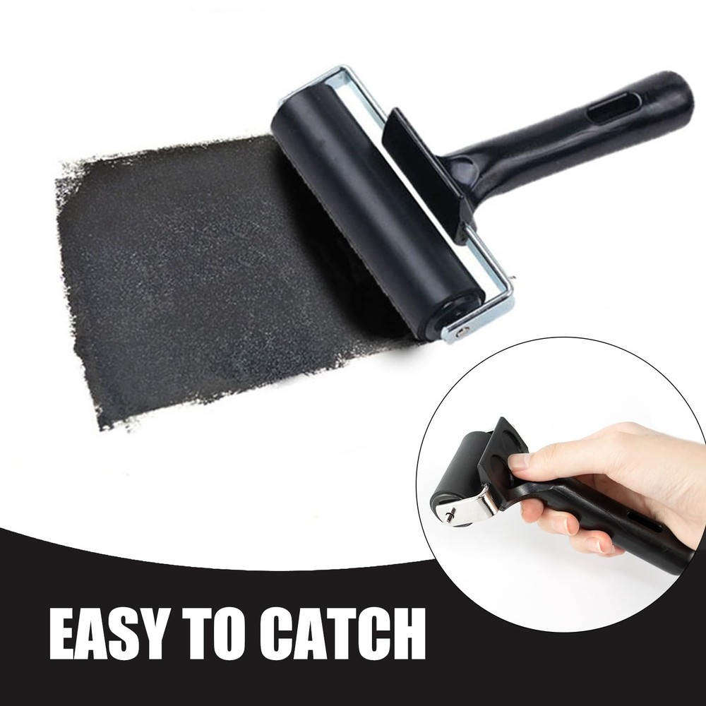 2 Pcs Hard Rubber Brayer Rollers for Printmaking Ink Printing Stamping