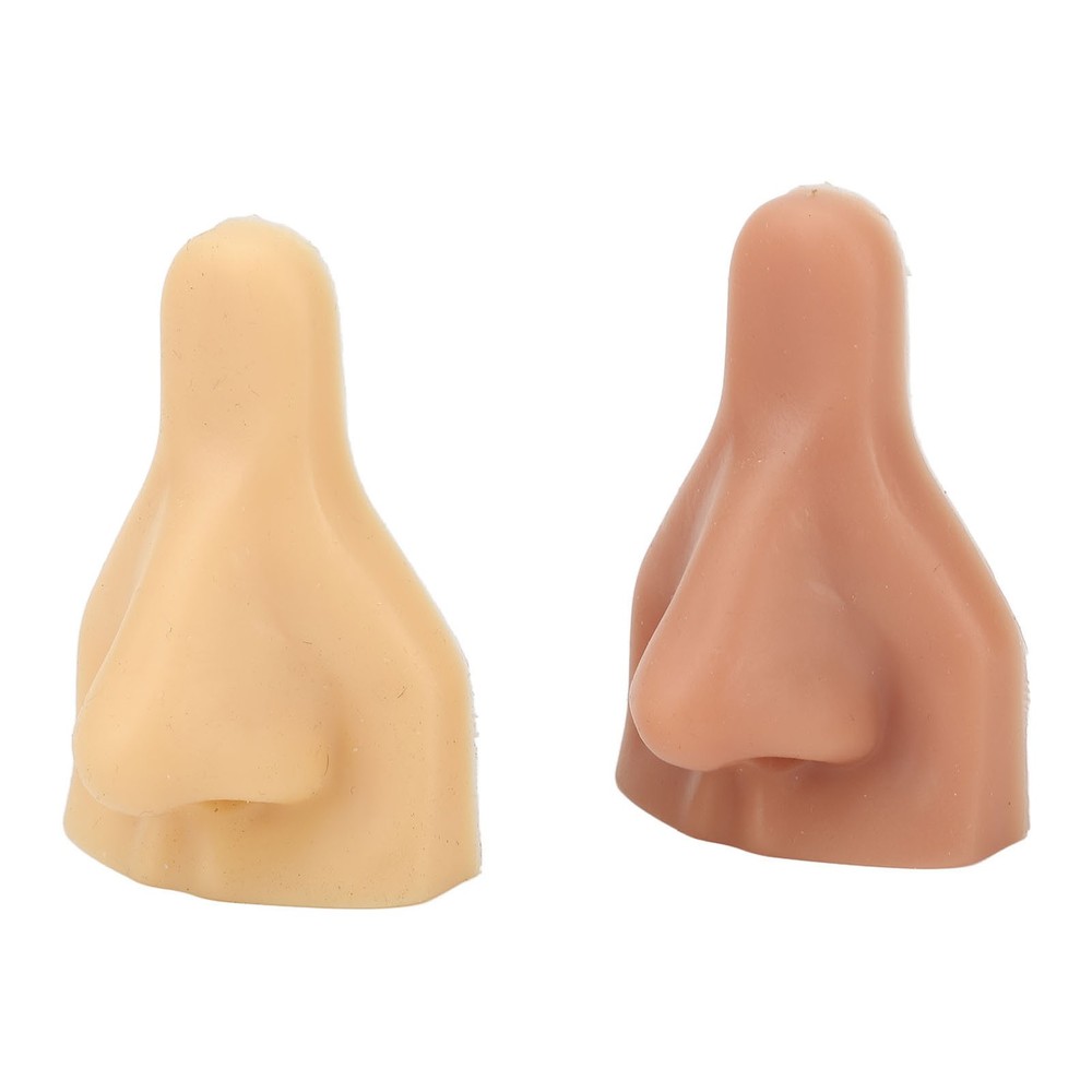2pcs Soft Silicone Nose Model High Simulation For Practicing Suture