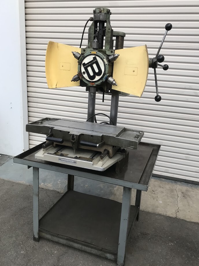 Burgmaster 1D Turret Drill & Tapping Machine w/Positioning Table