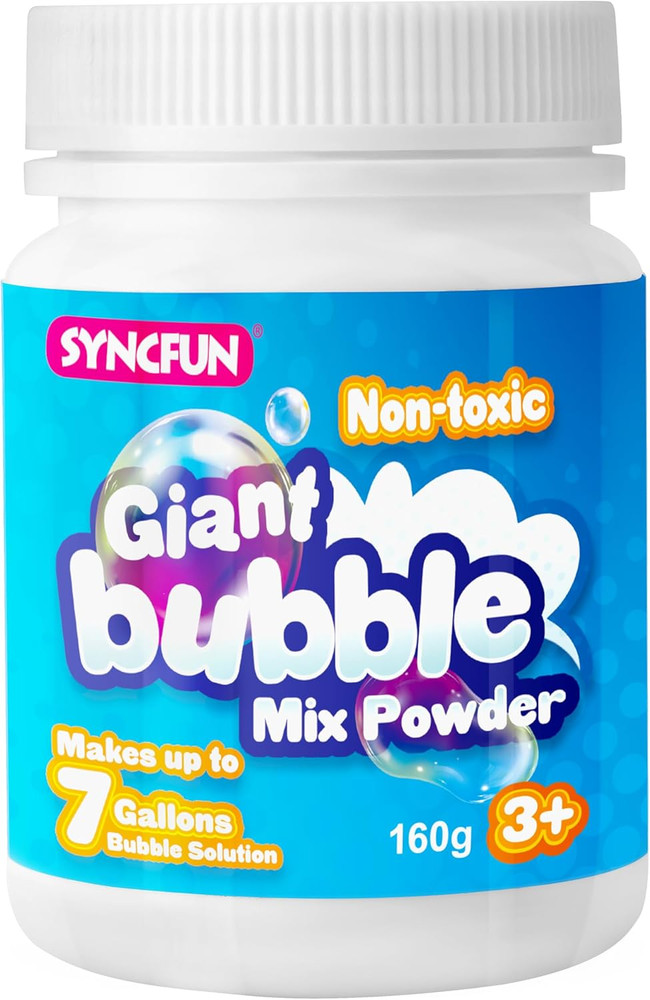 Giant Bubble Solution Concentrate, Makes 7 Gallons Refill for Wands/Machines Fun