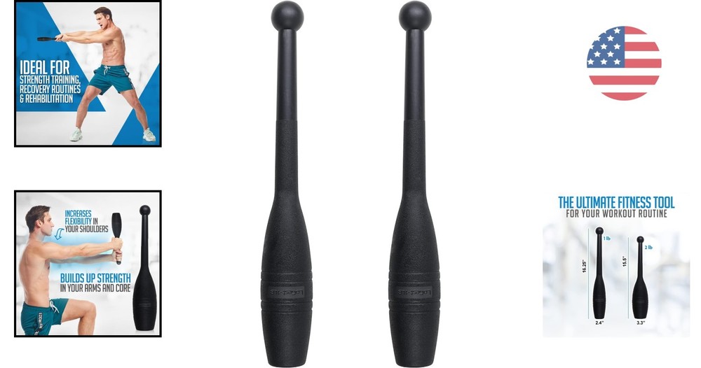 Mace Exercise Clubs - Durable Polypropylene for Ultimate Strength & Flexibility