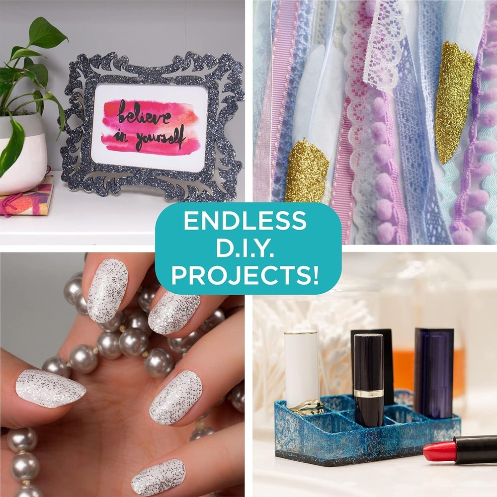 Sparkle & Shine: 90-Piece Assorted Glitter Pack for Crafts & DIY Projects