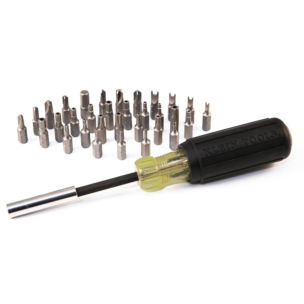 KLEIN TOOLS 32510 Magnetic Screwdriver with 32 Tamperproof Bits
