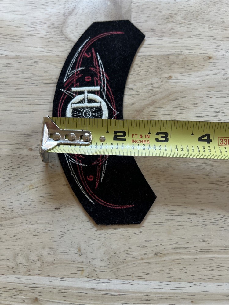 Hog Harley Owners Group Year 2009 Embroidered Patch Black Red