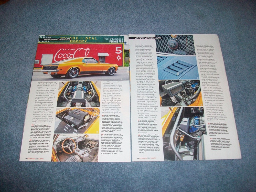 1970 Mach 1 Mustang Fastback Custom Article "Mid-Engine Mustang Madness"