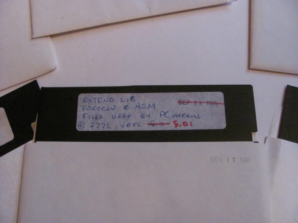 VINTAGE COMPUTER FLOPPY DISK LOT MS, FORTRAN, MISC.. 7 DISKS 1991
