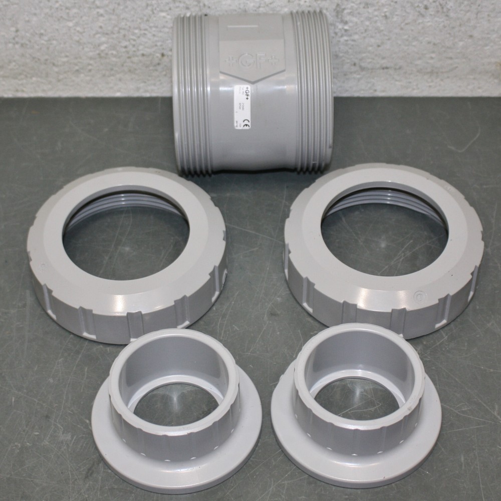 PARTIAL - GF Inline Spring Check Valve 163562107, 2" Socket, CPVC, Type 562 DN50