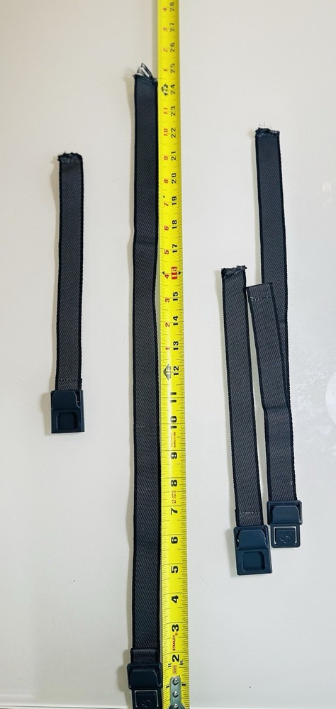 Samsonite Renew Large Softside Interior Straps Set 2 OEM w/ Clips Replacement