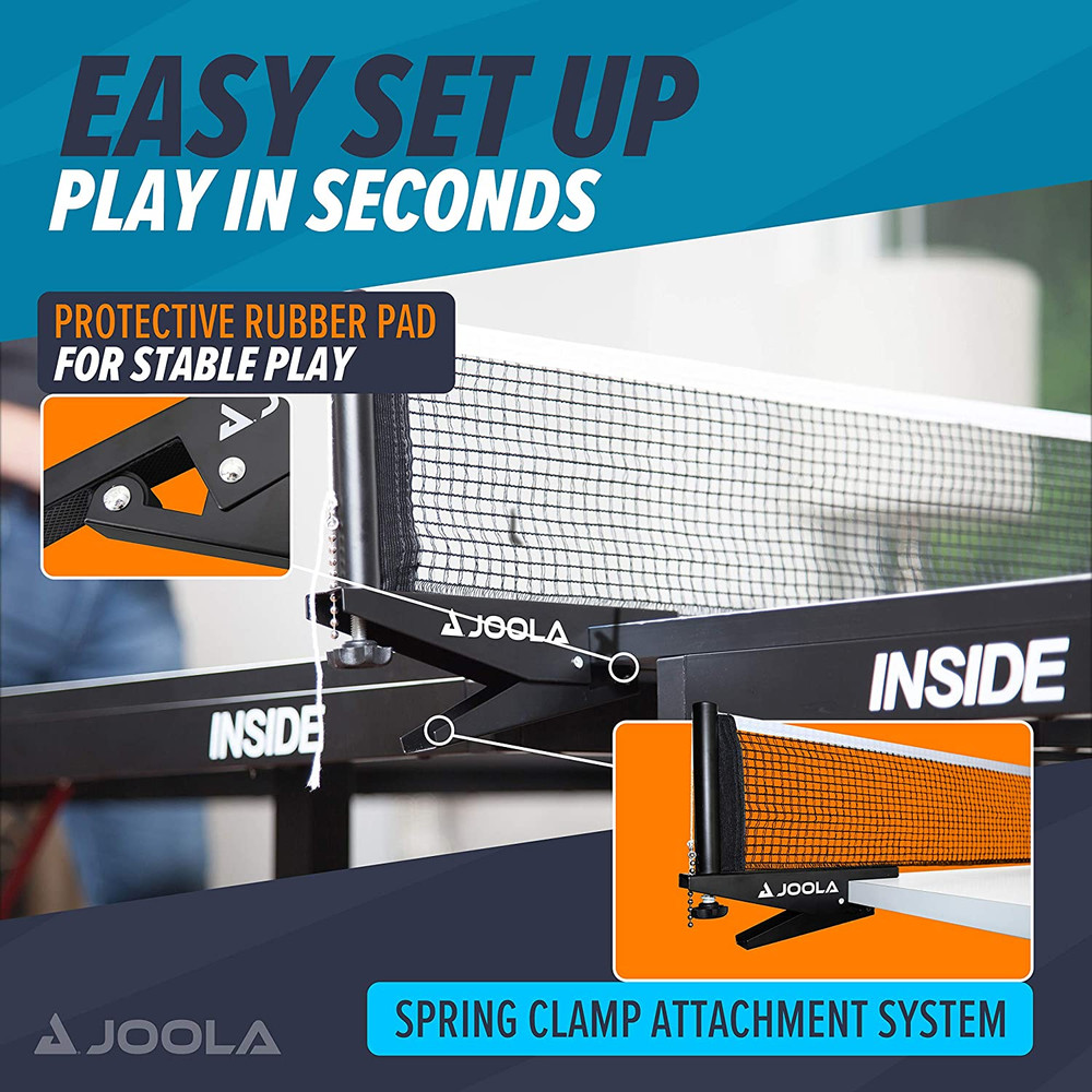 Premium Inside Table Tennis Net and Post Set - Portable and Easy Setup 72" Regul