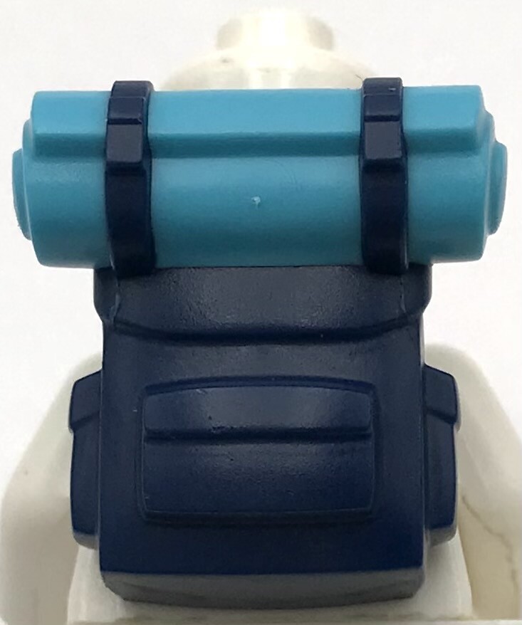Lego New Dark Blue Minifigure Camping Backpack Medium Azure Bedroll