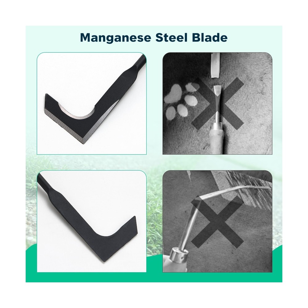 Crack Weeder, Manual Crevice Weeding Tool Weed Puller for Sidewalk Paver Deck...