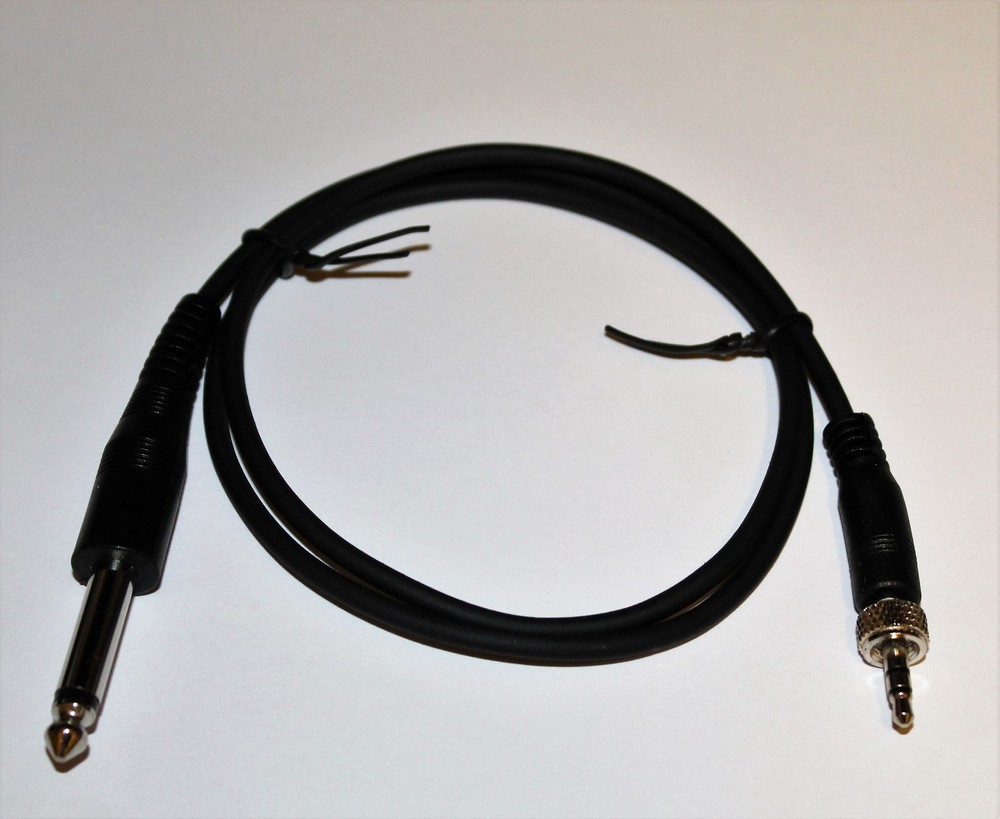 Replacement 1/4" Guitar Instrument Cable for Sennheiser Belt Pack ***NEW***