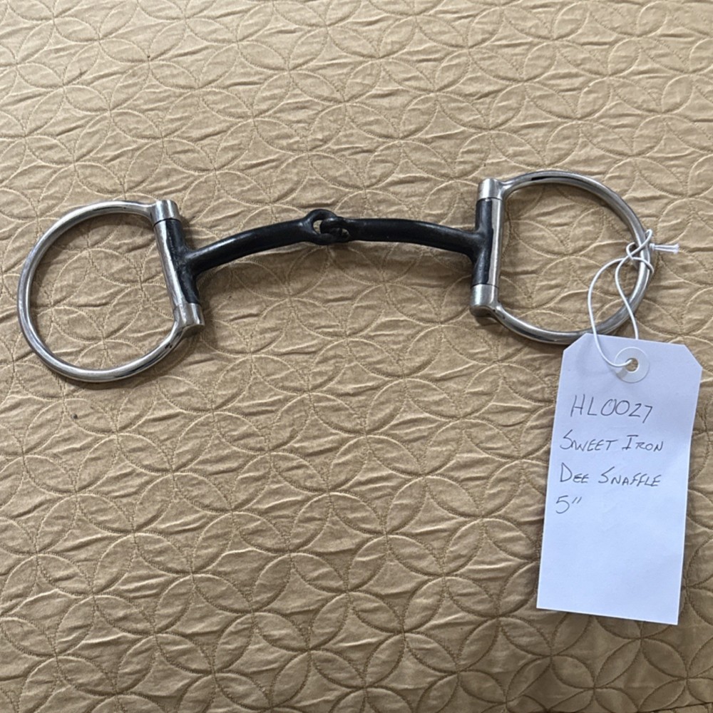 Sweet Iron Dee Ring Snaffle Bit - 5”