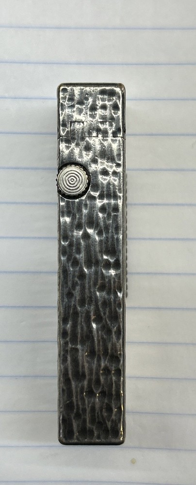 Vintage Dunhill Rolla gas lighter Silver Bark, Untested