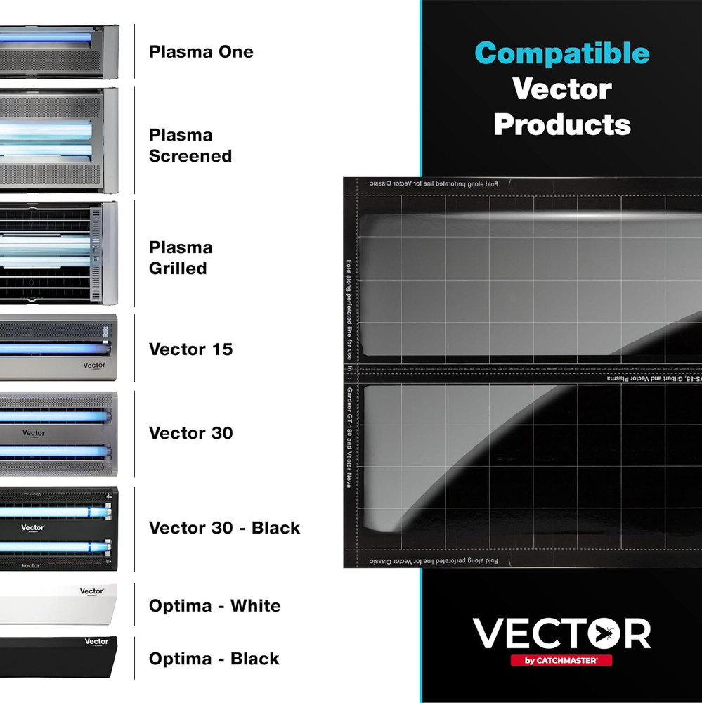 Vector Glue Boards for UV Light Fly Trap 12-Pack
