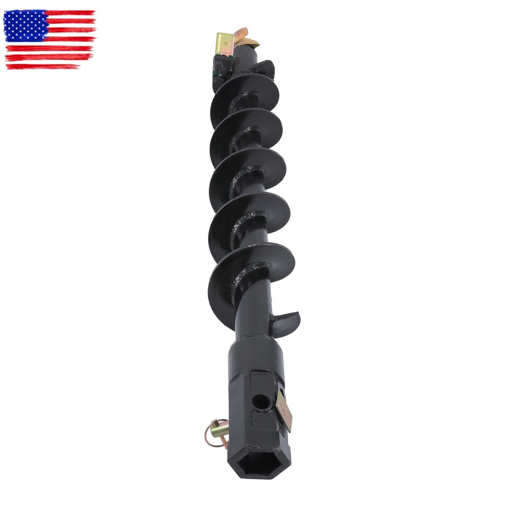 6" x 48" Auger Bit for Post Hole Digger, 2" Hex Connect