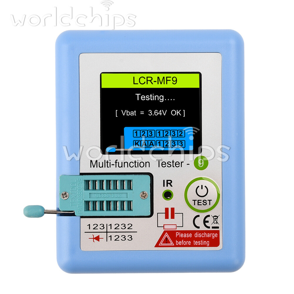 MF9 High Precision Transistor Tester Diode Triode NPN PNP MOSFET Rechargeable