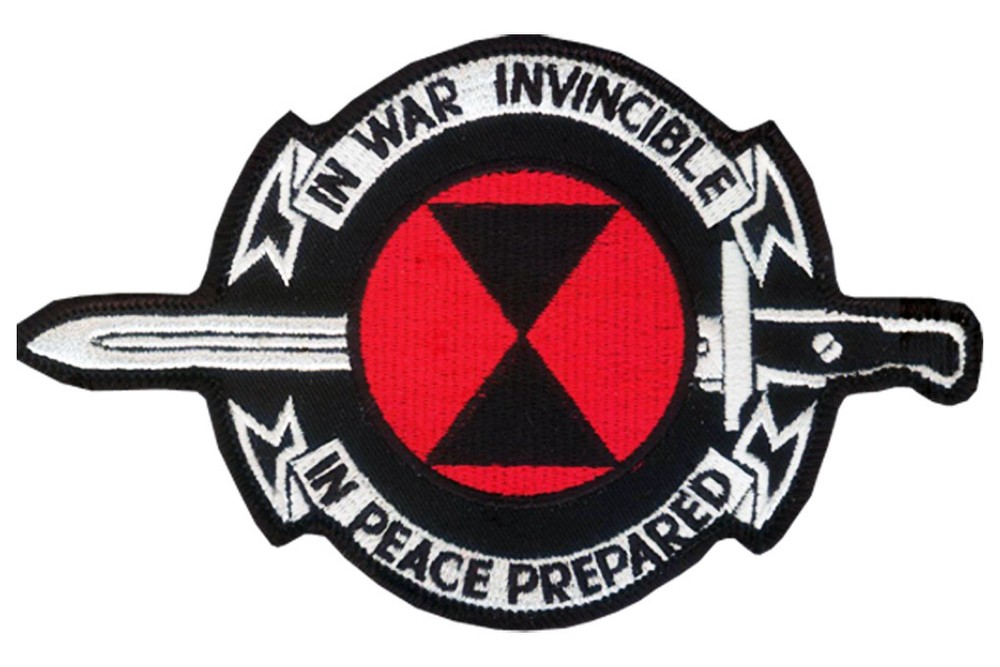 7th Infantry Division IN WAR INVINCIBLE - IN PEACE PREPARED Embroidered Patch