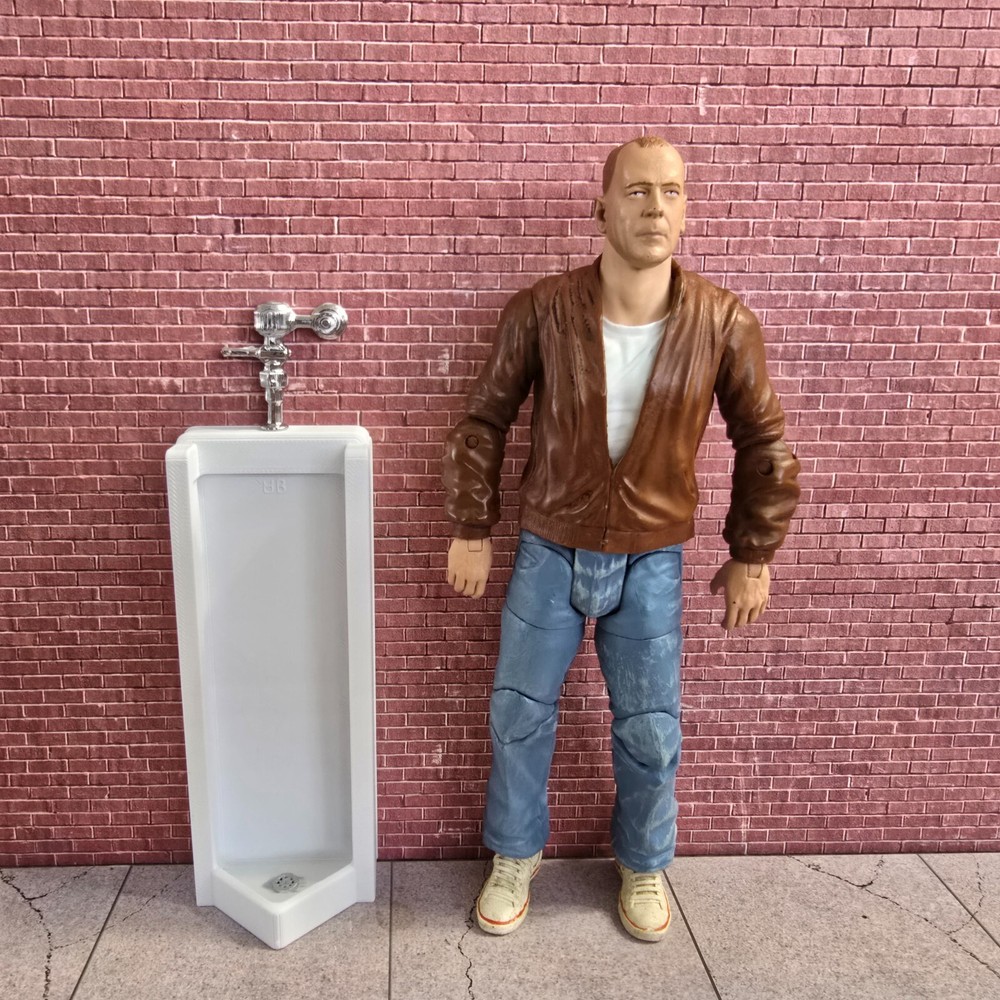Urinal 1/10 Scale Model Prop Display Dollhouse Diorama Accessory