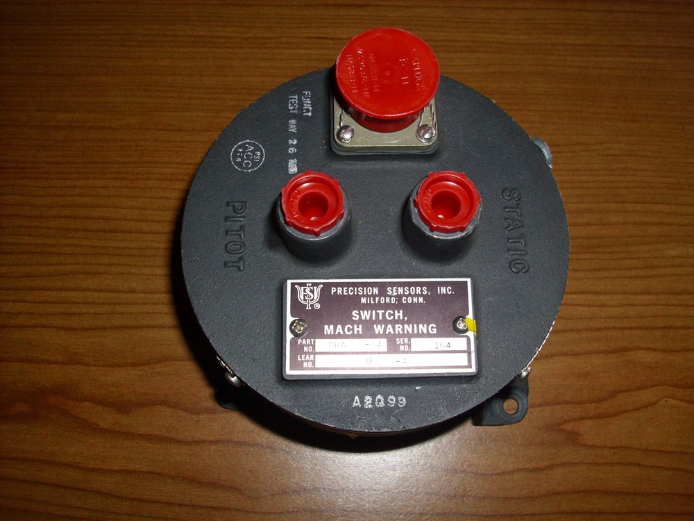 Aircraft Mach Warning Switch