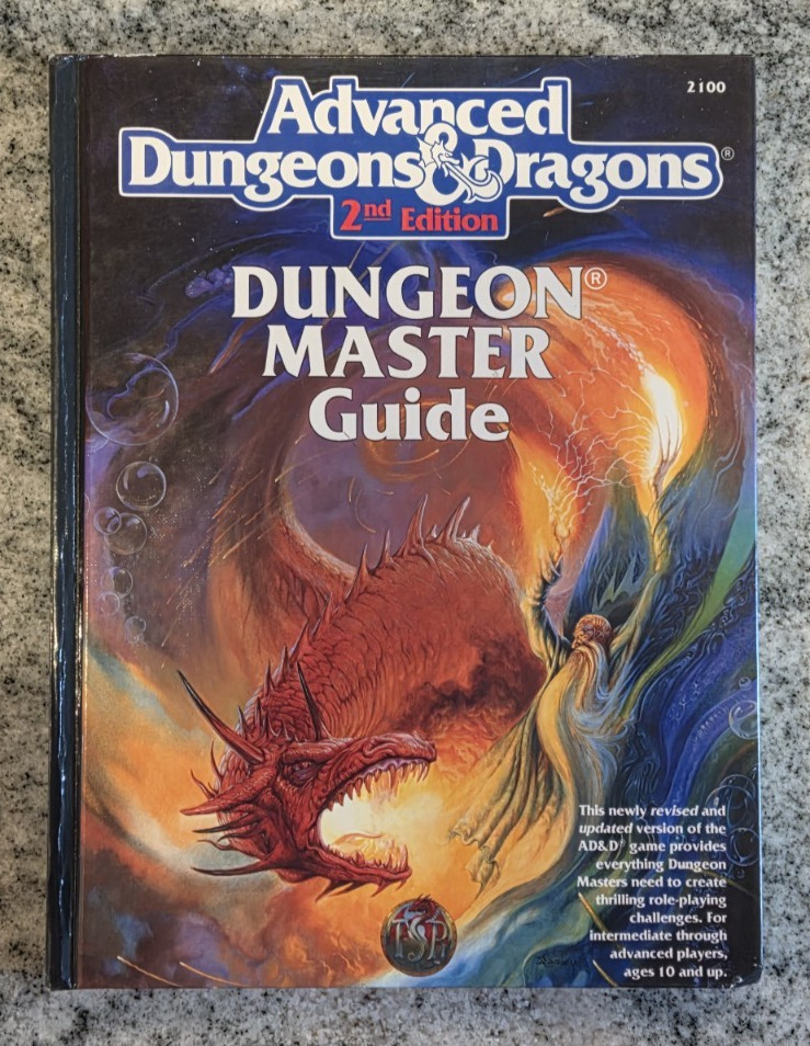 Advanced Dungeons & Dragons 2nd Edition Dungeon Master Guide - MPN 2100 - D&D