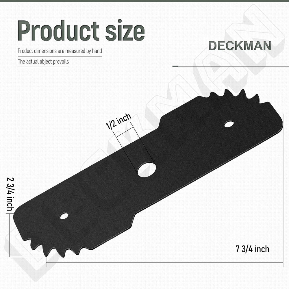 2 Pack EB-007 Edge Hog Heavy-Duty Edger Replacement Blade Compatible with Black