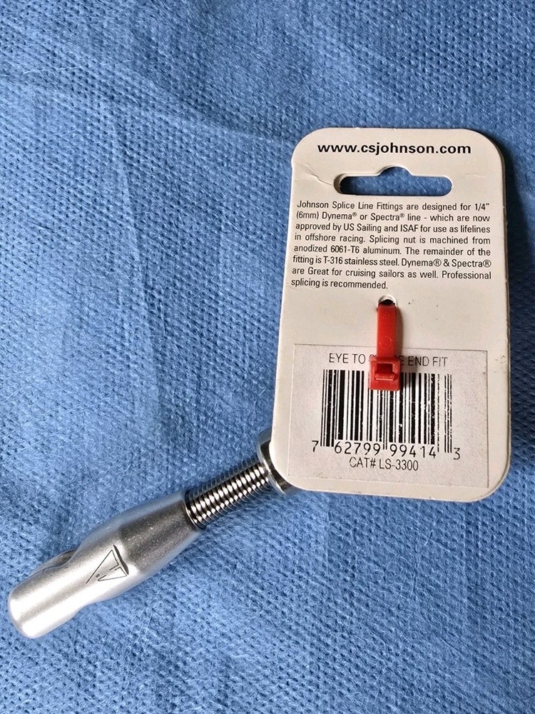 CS Johnson Eye to Splice End Fitting, New