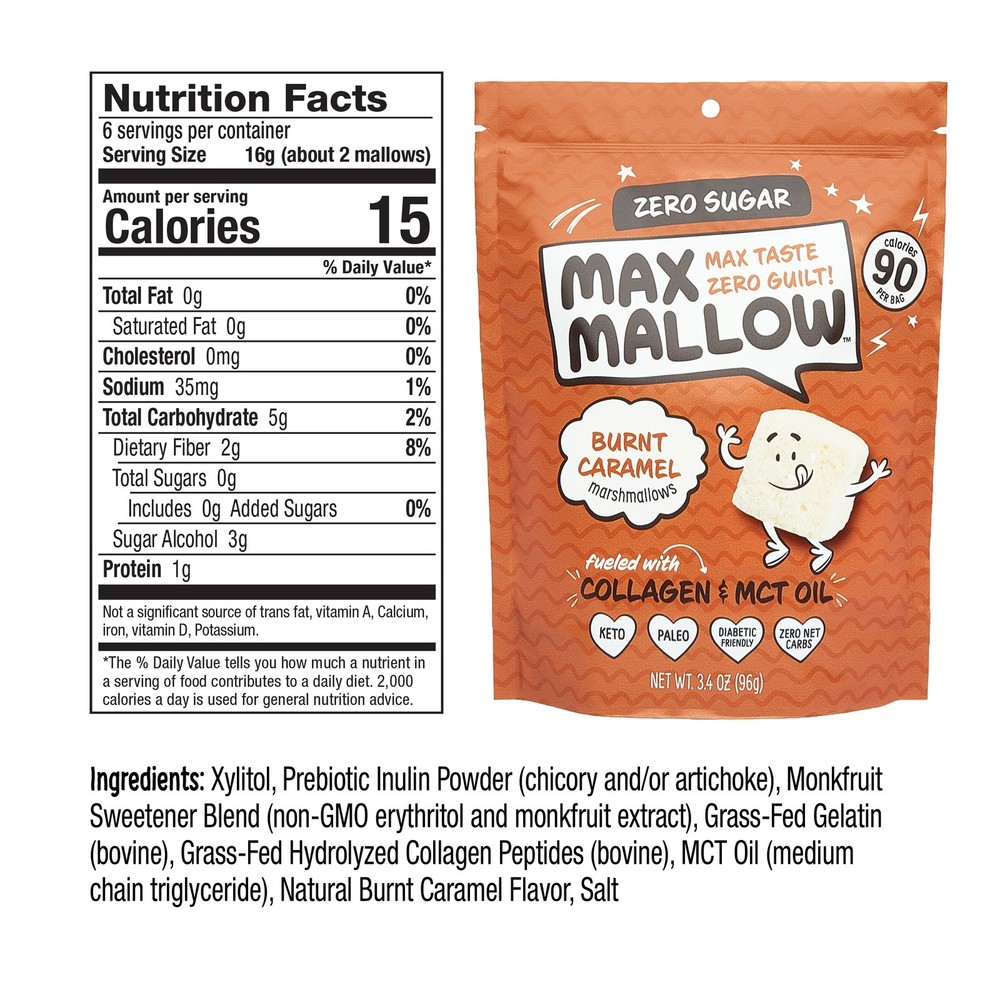 Learn about Brainer Max Mallow Caramel Marshmallows