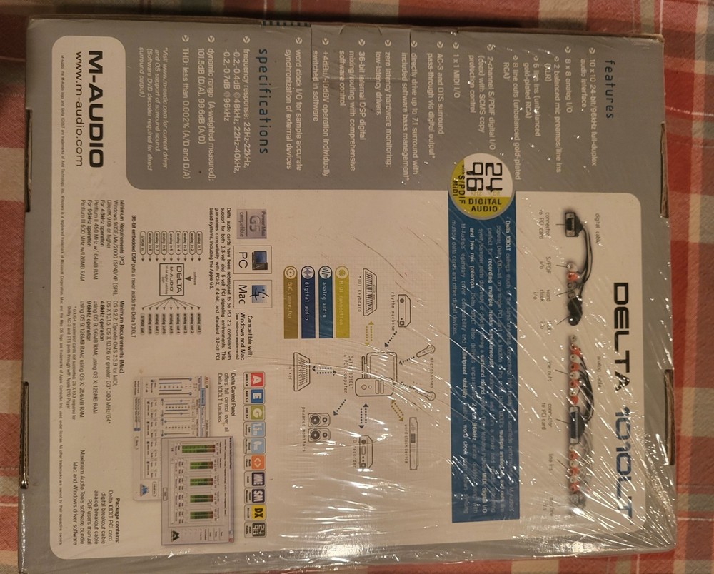 M-Audio DELTA 1010LT PCI Audio Interface . Sealed In Plastic