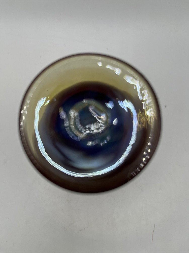 Vintage Lundberg Studios Art Glass Perfume Bottle