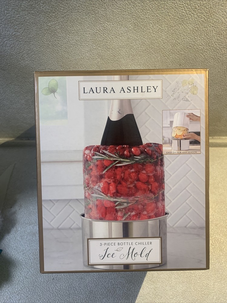 Laura Ashley 3-Piece Bottle Chiller Ice Mold